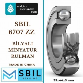 6707 ZZ SBIL Rulman Çelik Kapak (35x44x5 - 35*44*5 mm) 61707